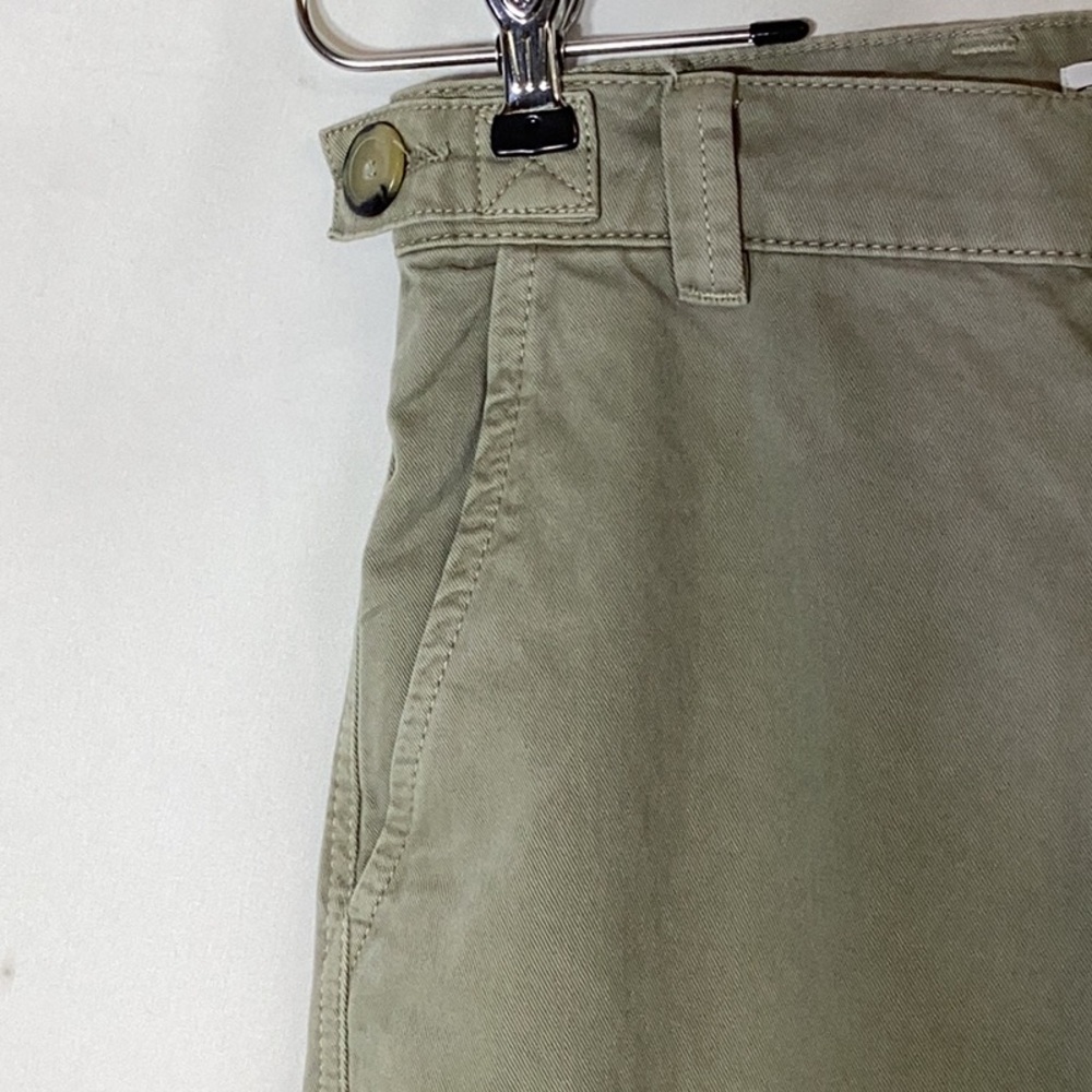 NWT ZARA Ultra Wide Leg Cargo Pant Light Green Size US 4 - Picture 7 of 11